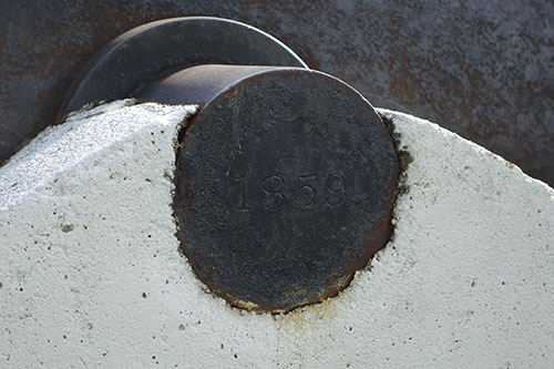 Marlette Library Cannon Monument detail. Image ©2016 Look Around You Ventures, LLC.